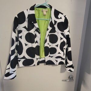 Patrick Christopher - jacket white and black spots